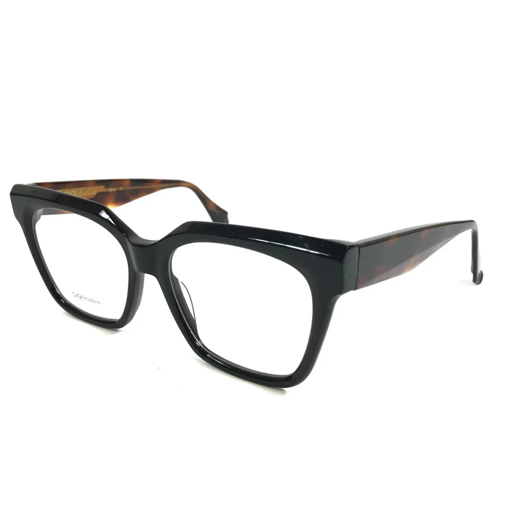 Gigi Studios Eyeglasses Frames ADELE 6747/1 Black Tortoise Havana 52-16-140